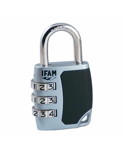 IFAM C35S Combination Padlock, Galvanized Steel, 4.7 mm (3.45 cm)
