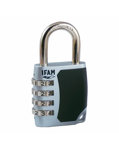 Cadenas à combinaison IFAM C45S en acier zingué, 4,45 cm, 6,3 mm
