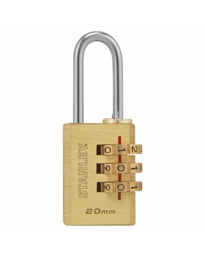 Cadenas à combinaison Stanley en laiton de 20 mm pour une protection sûre
