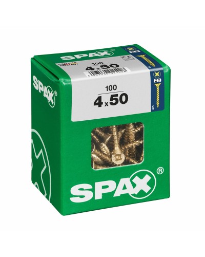 Schroefdoos SPAX Houten schroef Platte kop (4 x 50 mm) (4,0 x 50 mm)