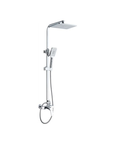 EDM Altea Stainless Steel Chrome Shower Panel | Anti-Scale and Hydromassage
