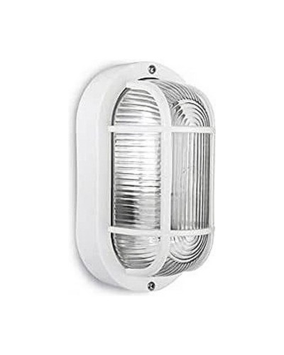 EDM Tarragona Wall Sconce, White, 40 Watt - Modern Decor
