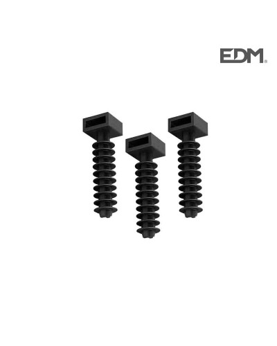 EDM Clips No. 8, Flange, Pack of 100, Ideal for Fixing Pipes and Cables

