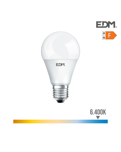 LED-lampa EDM F 15 W E27 1521 Lm Ø 6 x 11,5 cm (6400 K)