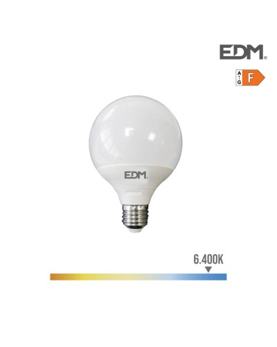 Lampadina LED Edison 15W E27 Luce Bianca Fredda 6400K, Ø12,5 x 14cm