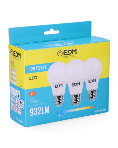 LED Edison Glühbirnen 6400K E27 10W 810LM (3er-Pack) Ø6x10,8cm
