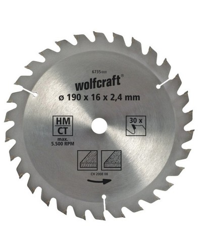 Snijschijf Wolfcraft 6733000 160 x 2,4 mm