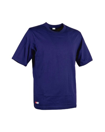 Cofra Zanzibar Camiseta de Manga Corta para Hombre Azul Marino, Talla Laboral
