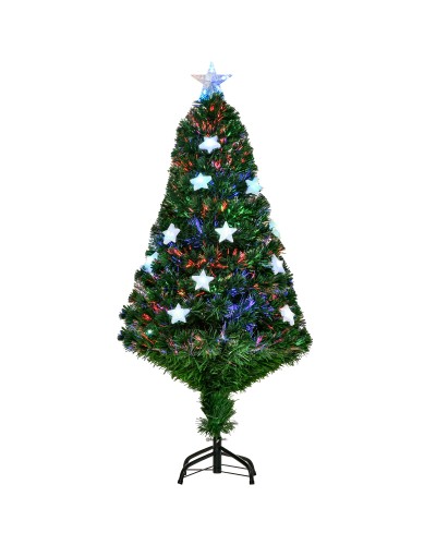 120cm Fiber Optic Artificial Christmas Tree with 16 LED Star Lights