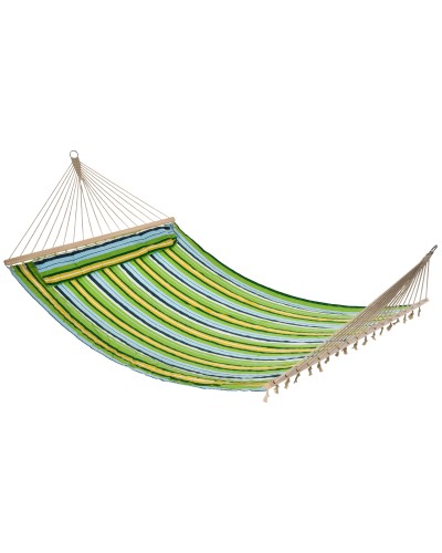 Garden Hammock for 1-2 People Max 180kg Indoor Outdoor with Removable Pillow 400x140cm