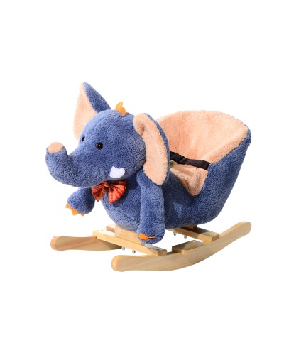 Wooden Rocking Elephant for Children 60x33x45cm