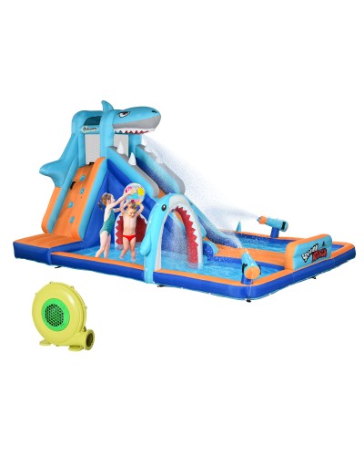 Inflatable Bouncy Castle for Kids 3-8 Years with Blower, Slide, Pool and Climbing Wall