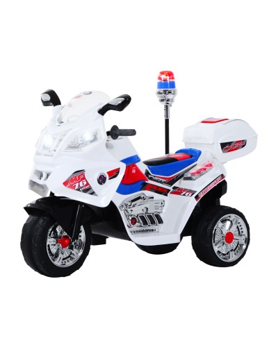  Moto Elettrica per Bambini da 3-5 Anni Motorino Elettrico Giocattolo 3 Ruote con Musica, Velocità 3KM/h, Luci 112×51×72.5cm