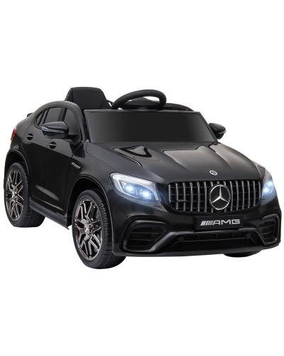 Mercedes Electric Ride-On Car for Kids 3-5 Years with Seatbelt and Remote Control, Black