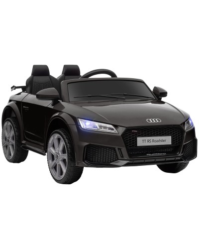 Electric Ride-On Car for Children 3-5 Years AUDI TT with Remote Control, Opening Doors and LED Headlights, Black