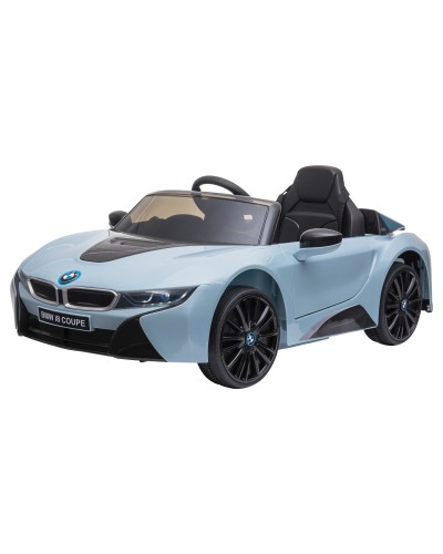  Macchina Elettrica per Bambini 3-8 anni Licenza BMW I8 Coupé con Telecomando e 2 Porte, 115x72.5x46 cm, Blu