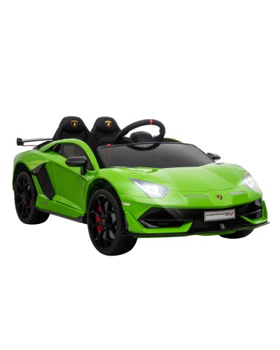 Lamborghini Aventador Electric Ride-On Car with Remote Control, Ages 3-8, Green