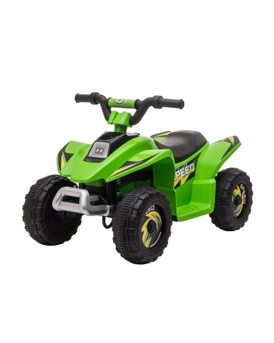 Kids Electric Quad with 6V Rechargeable Battery and Forward/Reverse Gears, 72x40x45.5 cm, Green