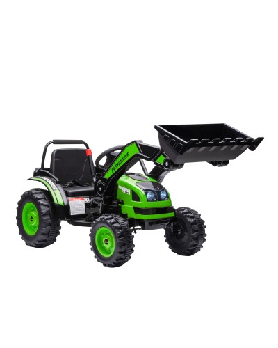  Ruspa Giocattolo per Bambini 3-5 Anni a Batteria 6V con Suoni e Luci, 132x62x65 cm, Verde