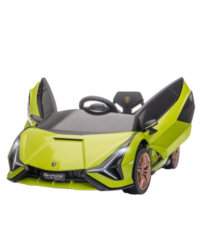 Lamborghini 12V Electric Ride-On Car for Kids with Lights and Music, Remote Control, 3-5km/h Speed, Ages 3-5, 108x62x40cm