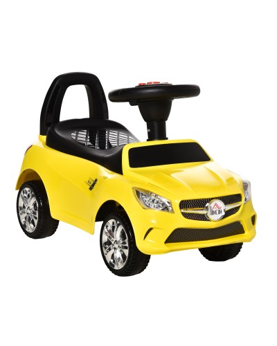  Macchinina per Bambini Cavalcabile con Volante, Macchina Bambini con Fari e Musiche Integrate, Età 18-36 Mesi, 63.5x28x36cm, Gi