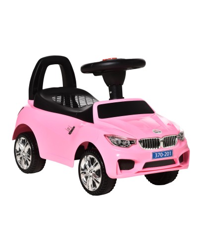 Ride-On Toy Car for Toddlers with Steering Wheel, Kids Car with Lights and Built-In Music, 18-36 Months, 63.5x28x36cm, Ro