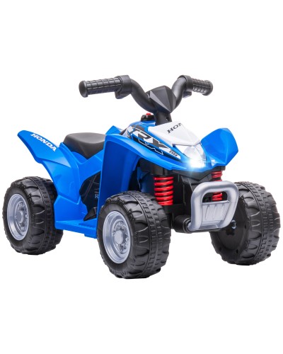 Electric Quad for Toddlers 18-36 Months with LED Lights, Horn and Pedals, 65.5x38.5x43.5 cm, Blue