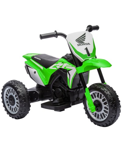 Licensed Honda CRF450RL 3-Wheel Electric Ride-On Motorcycle for Toddlers 18-36 Months, Green