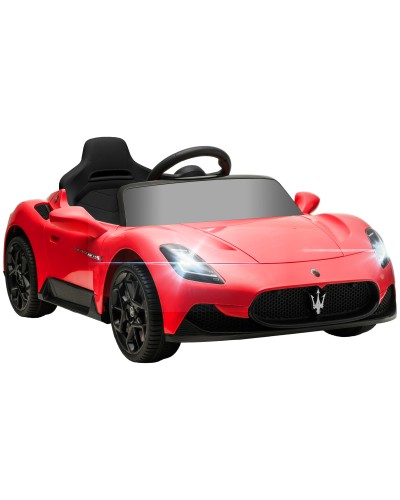  Macchina per Bambini Maserati MC20, Guida Manuale, Telecomando e Fari LED, Età 3-6 Anni, Rosso