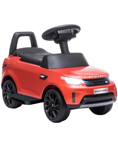  Macchina per Bambini con Licenza Land Rover 6V, Funzionamento Elettrico e a Spinta, Velocità 3km/h, Rosso