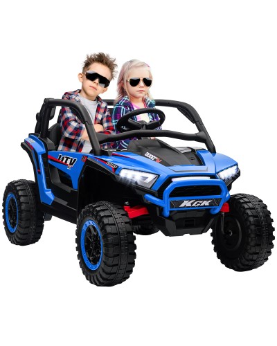 24V Kids Electric Ride-On Car 3-8 Years with Manual and Remote Control, 5-7km/h Speed, Blue
