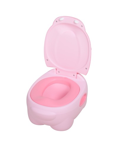  Vasino Per Bambini 6 Mesi-48 Mesi Antiscivolo Ippopotamo Rosa (40x30x23cm)