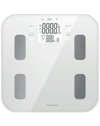 Mx Onda Digital Bathroom Scale | Grey | Precision Technology
