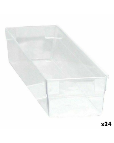 Allsidig låda Modulär Transparent 22,5 x 8 x 5,3 cm (24 antal)
