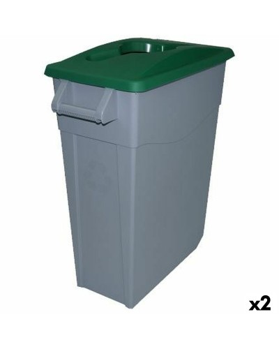 Secchio per Raccolta Differenziata Denox 65 Litri Verde (Set da 2)