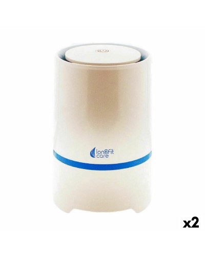 Purificador de Aire LongFit Care de 19,4 cm, 2 Unidades para un Aire Saludable en Casa.

