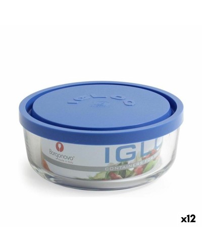 Borgonovo Glas Azzurro 800 ml mit Deckel, Elegant und Funktional
