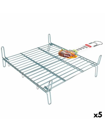 Griglia per barbecue in doppia zincatura Algon, 40x40 cm, confezione da 5