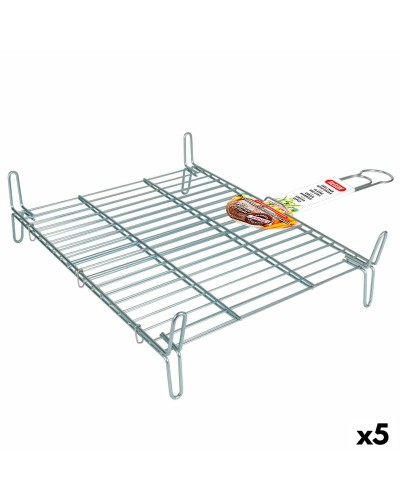 Algon Grill Doppel Verzinkt 40 x 45 cm, 5er Set Grillroste
