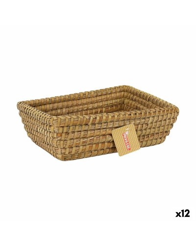 Multifunktionell korg Privilege Korne Brun vide Rektangulär 30 x 23 x 9 cm (12 antal)