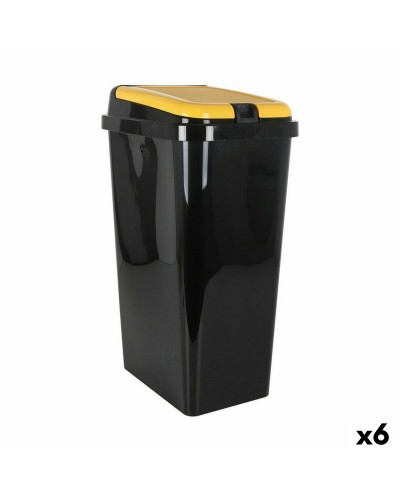 Recycling prullenbak Tontarelli Geel 45 L (6 Stuks)