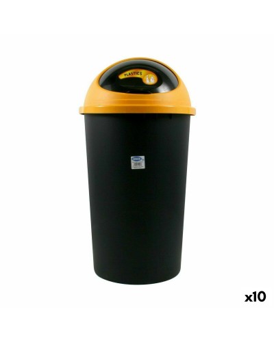 Tontarelli Big Hoop Waste Bucket 50L Yellow/Black (10 Units)
