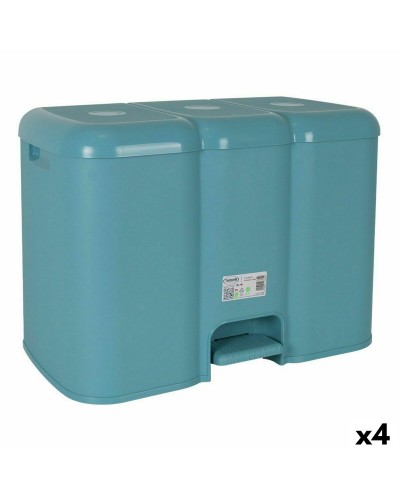 Tontarelli Patty: Cubo de basura azul, de 14 litros, paquete de 4
