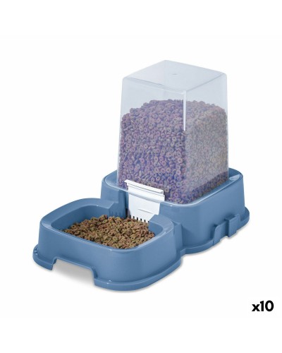 Tontarelli Comfortable Bowls for Animals, Double Bowl, 36.1 x 21.6 x 24.2 cm, Ideal for Food and Water
