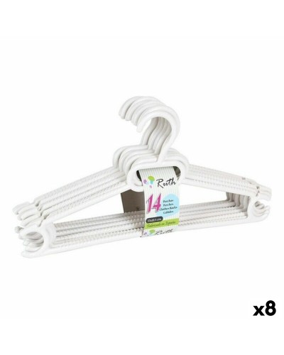 Kleiderbügel Ruth Dem Ruth - 14 Stück, 37 x 18,5 x 8 cm, Kunststoff, 8er-Pack
