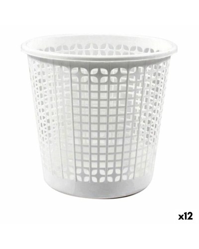 Papierkorb Dem Office Weiß (12 Stück) (ø 27 x 25,5 cm)