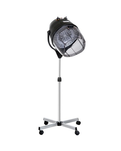 1180W Hair Dryer Bonnet with Adjustable Height, 60 Min Timer, and Rolling Base, 65x65x115-165 cm, Black