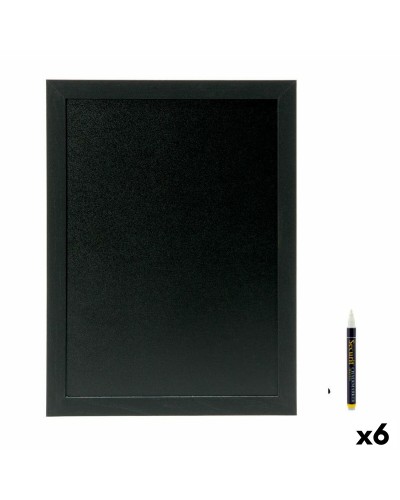 Taulu Securit Woody Tiikki Seinä Musta 80 x 60 cm