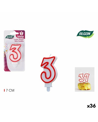 Candele Profumate Algon Rosso, Set da 36, Ideali per Aromaterapia e Decorazioni