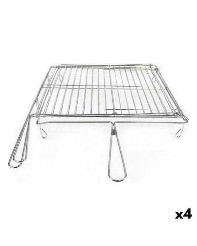 Grill Algon Cromato Girevole 40x45x10 cm per Arrostire Deliziose Carni e Verdure